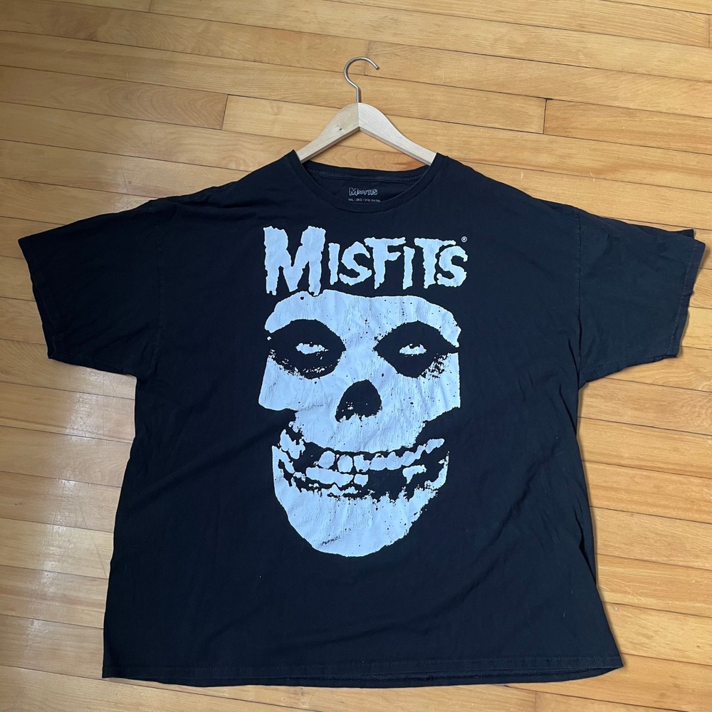 Misfits Band T-Shirt Mens 3XL Black Fiend Club Skull Graphic Tee Punk Rock Shirt